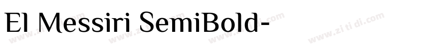 El Messiri SemiBold字体转换